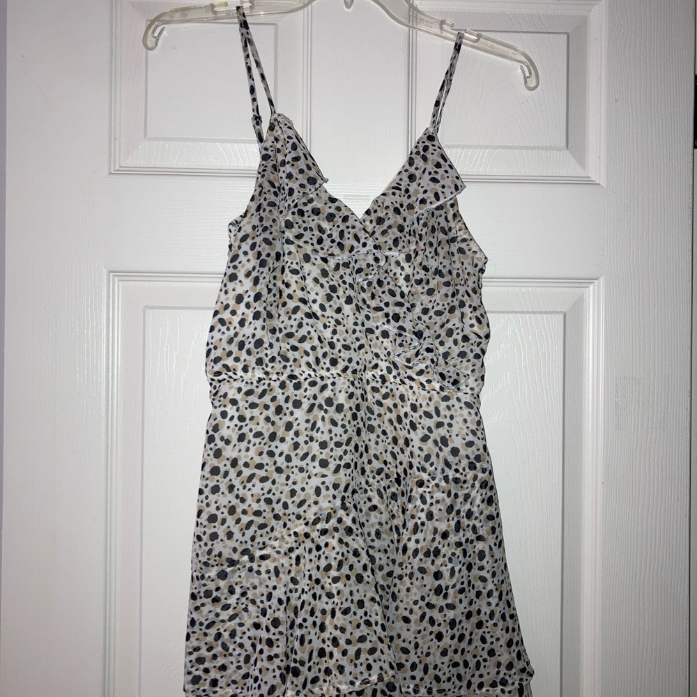 Printed Ruffle Romper